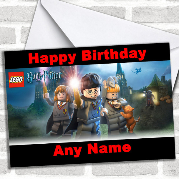 Lego Harry Potter Personalized Birthday Card