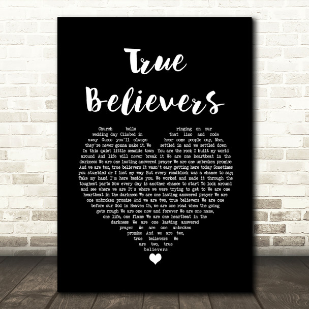 Darius Rucker True Believers Black Heart Song Lyric Music Art Print