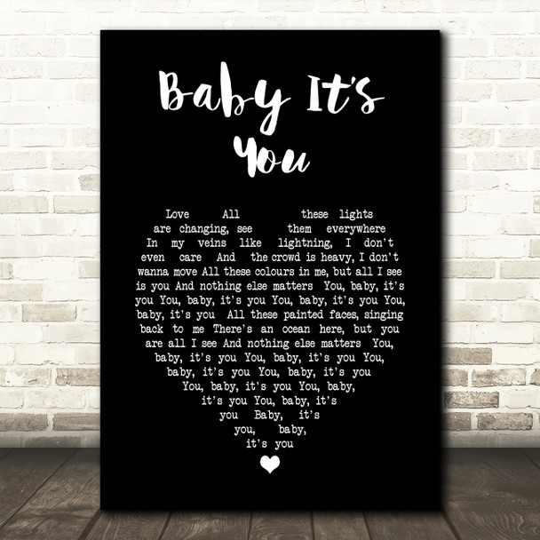 London Grammar Baby Its You Black Heart Song Lyric Music Art Print