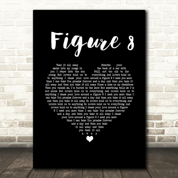 Ellie Goulding Figure 8 Black Heart Song Lyric Music Art Print