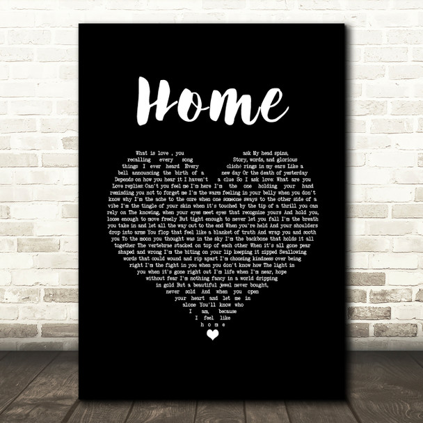 Imelda May Home Black Heart Song Lyric Music Art Print