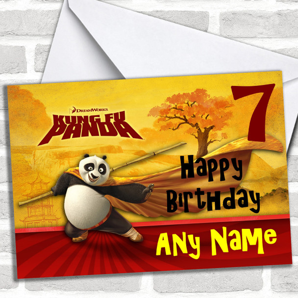 King Fu Panda Personalized Birthday Card