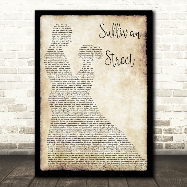 Counting Crows Sullivan Street Man Lady Dancing Song Lyric Music Art Print