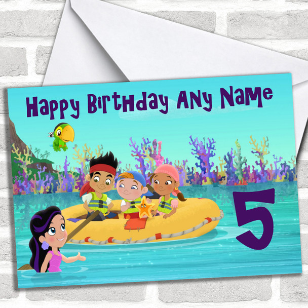 Jake & The Neverland Pirates Personalized Birthday Card