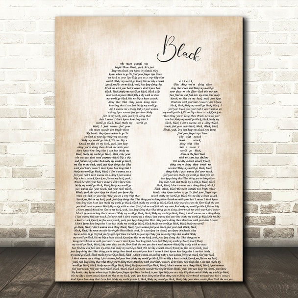 Dierks Bentley Black Man Lady Bride Groom Wedding Song Lyric Music Art Print