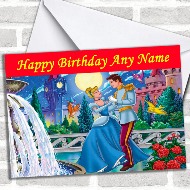 Dancing Cinderella Personalized Birthday Card