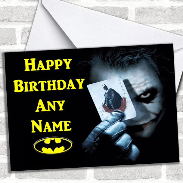 Batman The Joker Personalized Birthday Card