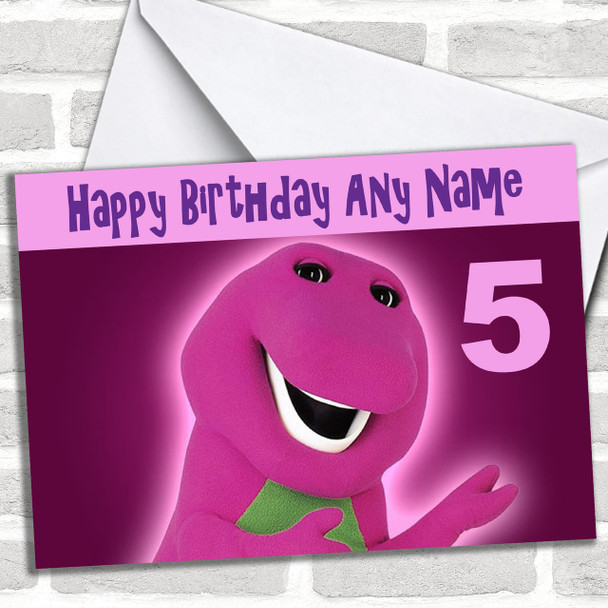 Barney Personalized Birthday Card