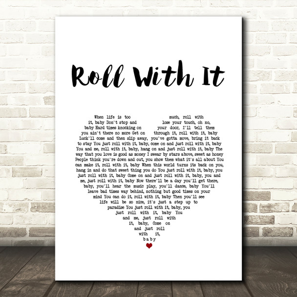 Steve Winwood Roll With It White Heart Song Lyric Music Art Print