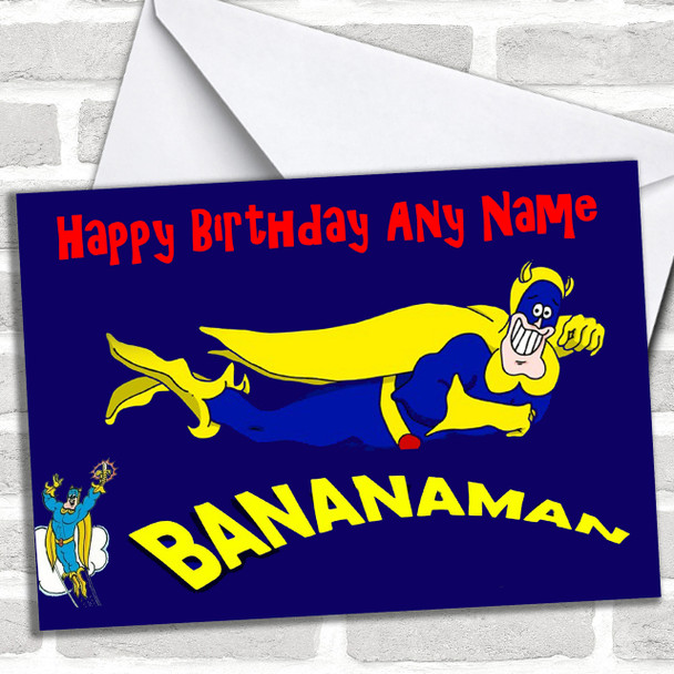 Bananaman Personalized Birthday Card