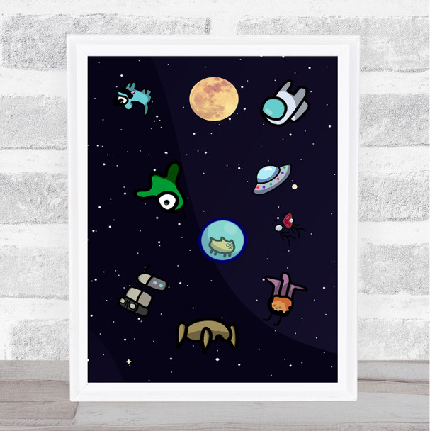 Among Us Pets Children's Kids Wall Art Print