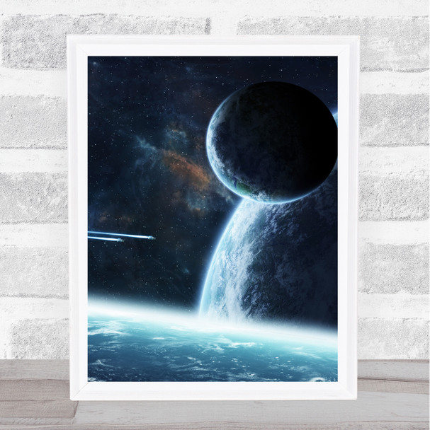 Celestial Collection Planets Space Design 6 Home Wall Art Print