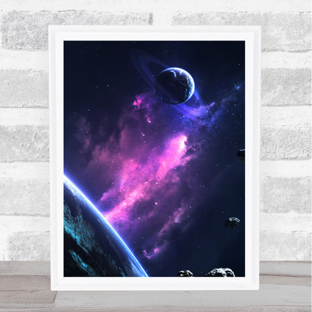 Celestial Collection Planets Space Design 7 Home Wall Art Print