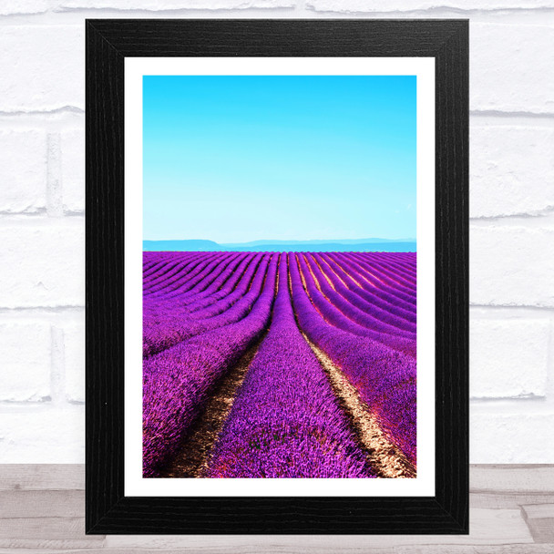 Lavender Fields Collection Design 2 Home Wall Art Print