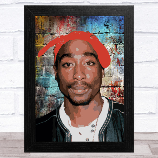 Tupac Funky Brick Home Wall Art Print