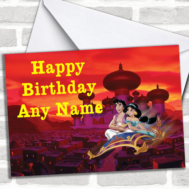Aladdin Personalized Birthday Card