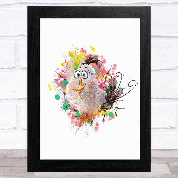 The Angry Birds Matilda Cute Splat Children's Kid's Wall Art Print