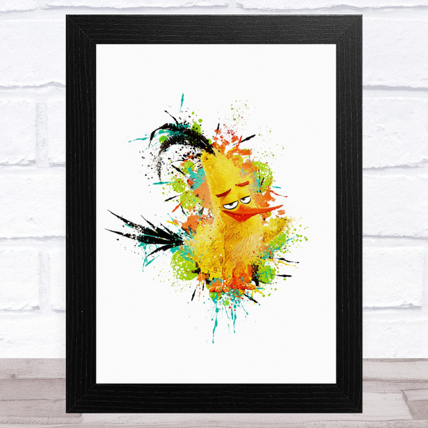 The Angry Birds Chuck Cute Splat Children's Kid's Wall Art Print