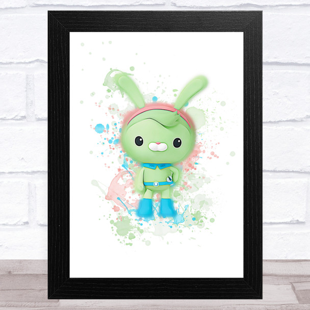 Octonauts Tweak Splatter Art Children's Kid's Wall Art Print