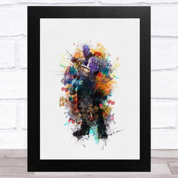 Thanos Watercolor Splatter Children's Kid's Wall Art Print Thanos Watercolor Splatter Children's Kid's Wall Art Print