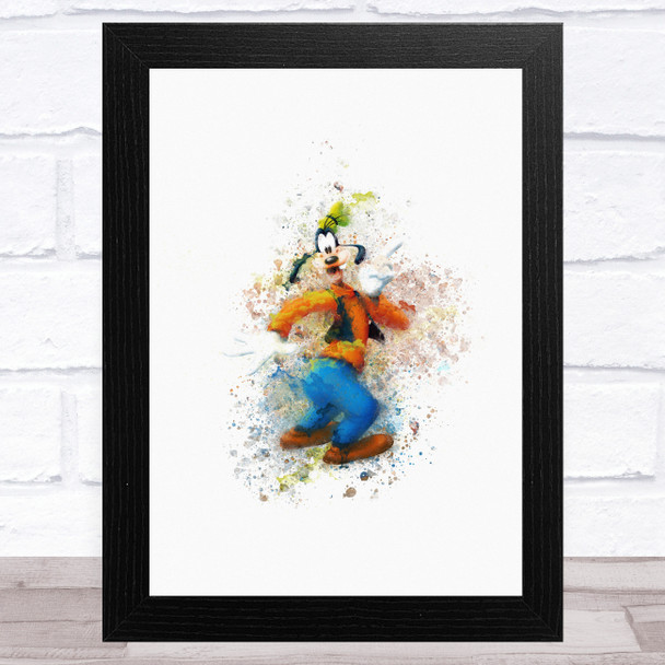 Goofy Watercolor Splatter Children's Kid's Wall Art Print