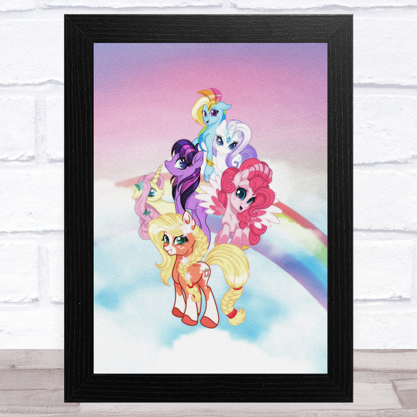 My Little Pony Multicolor Children's Kid's Wall Art Print