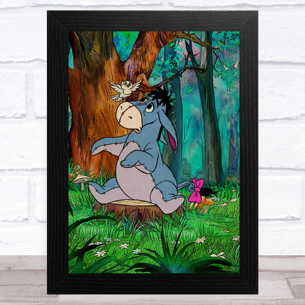 Eeyore Winnie The Pooh Children's Kid's Wall Art Print