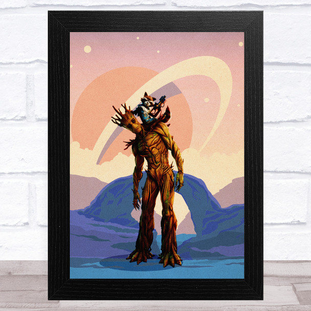 Groot Blue Children's Kid's Wall Art Print Groot Blue Children's Kid's Wall Art Print