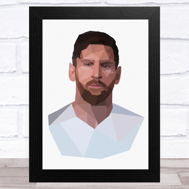 Lionel Messi Polygon Celeb Wall Art Print Lionel Messi Polygon Celeb Wall Art Print