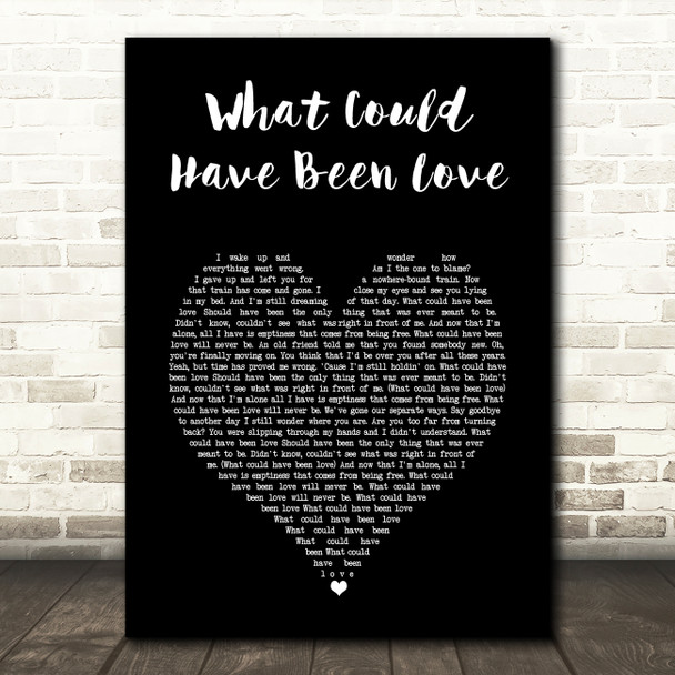 Aerosmith What Could Have Been Love Black Heart Song Lyric Art Print