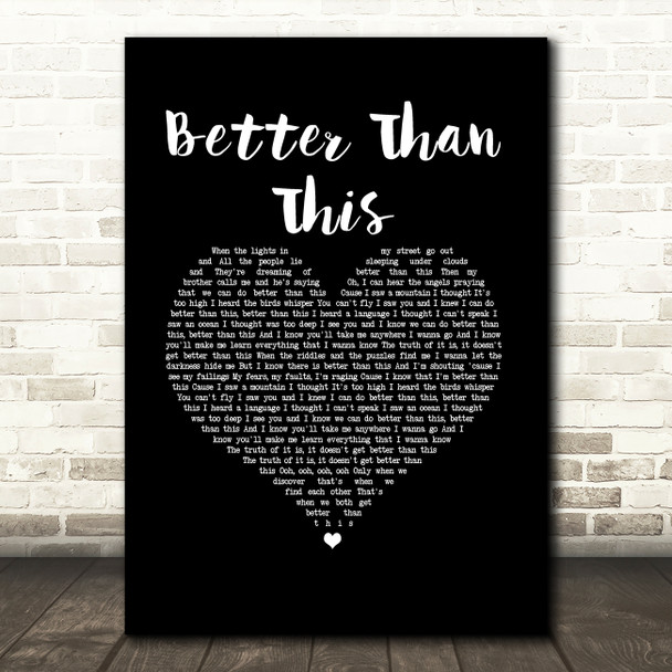 Paloma faith Better Than This Black Heart Song Lyric Art Print