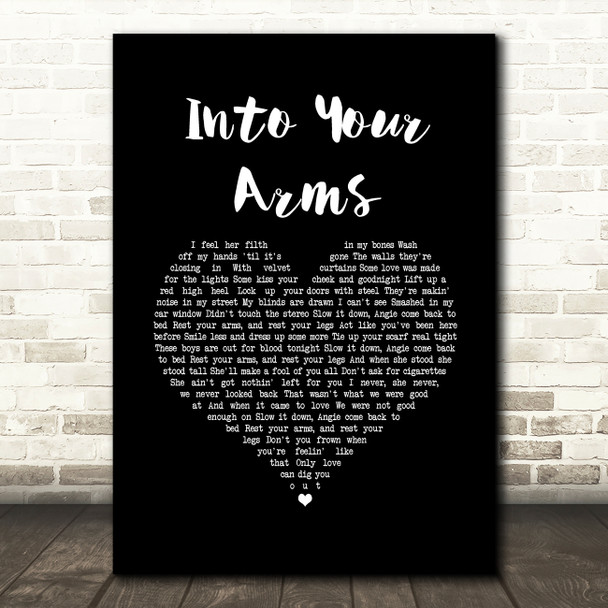 The Lemonheads Into Your Arms Black Heart Song Lyric Art Print