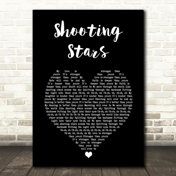 Rival Sons Shooting Stars Black Heart Song Lyric Art Print