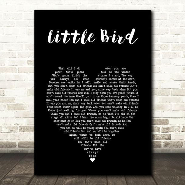 Annie Lennox Little Bird Black Heart Song Lyric Art Print