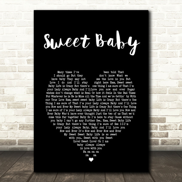 Macy Gray Sweet Baby Black Heart Song Lyric Art Print
