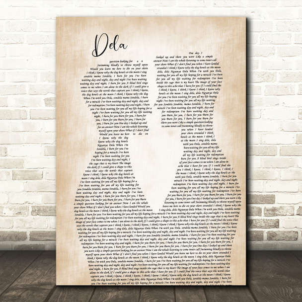 Johnny Clegg Dela Two Men Gay Couple Wedding Song Lyric Art Print