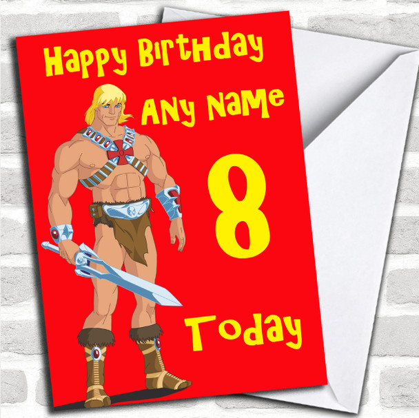 He Man Personalized Birthday Card