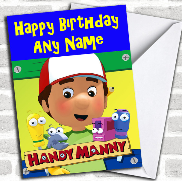 Handy Manny Personalized Birthday Card