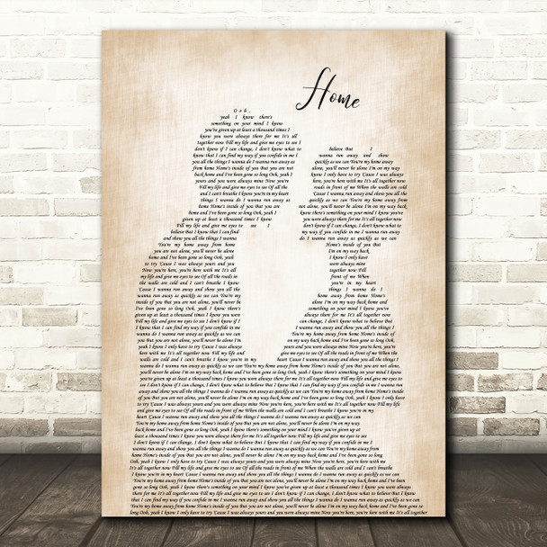 Corey Taylor Home Man Lady Bride Groom Wedding Song Lyric Art Print