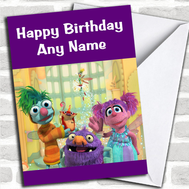 Abby's Flying School  Personalized Children's Birthday Card