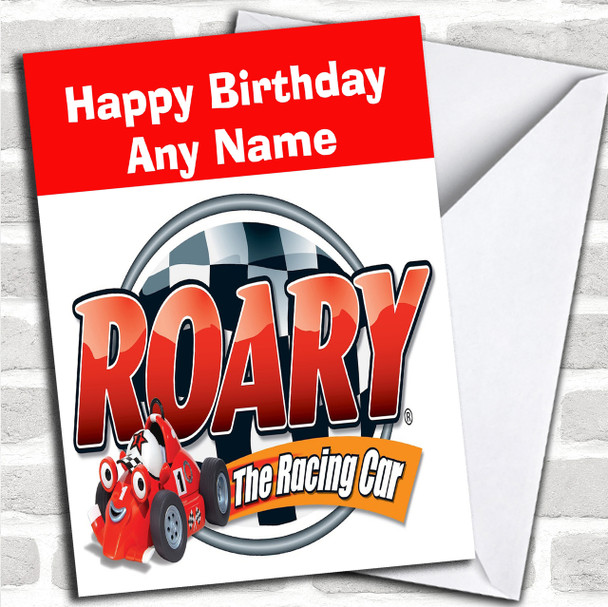Roary The Racing Car  Personalized Children's Birthday Card