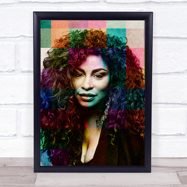 Chaka Khan Pale Pop Art Wall Art Print