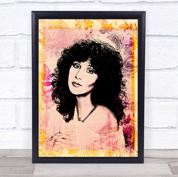 Cher Floral Yellow Wall Art Print