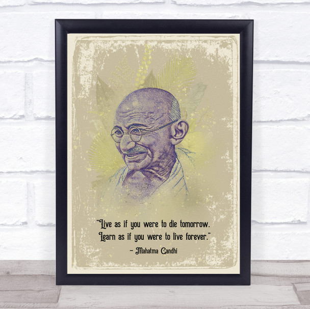 Gandhi Quote Wall Art Print