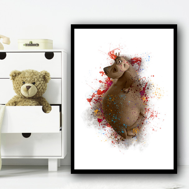 Gloria Madagascar Splatter Wall Art Print