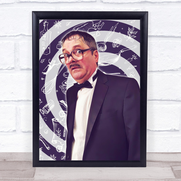 Jim Friday Night Dinner Retro Swirl Wall Art Print