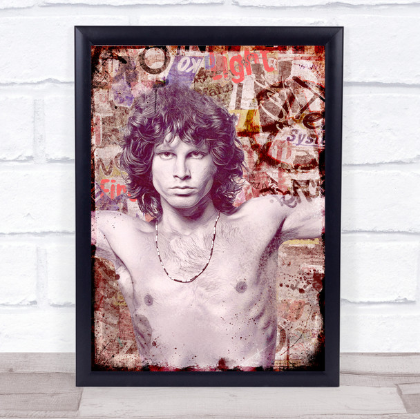 Jim Morrison Collage Wall Art Print