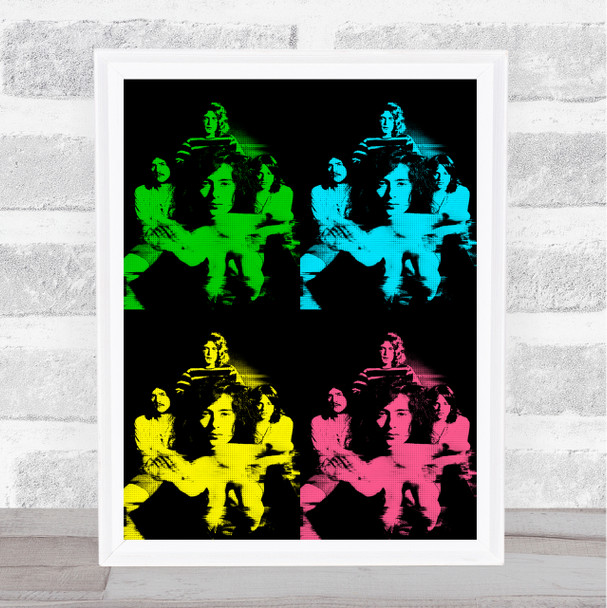 Led Zeppelin Neon Pop Art Repeat Wall Art Print Led Zeppelin Neon Pop Art Repeat Wall Art Print