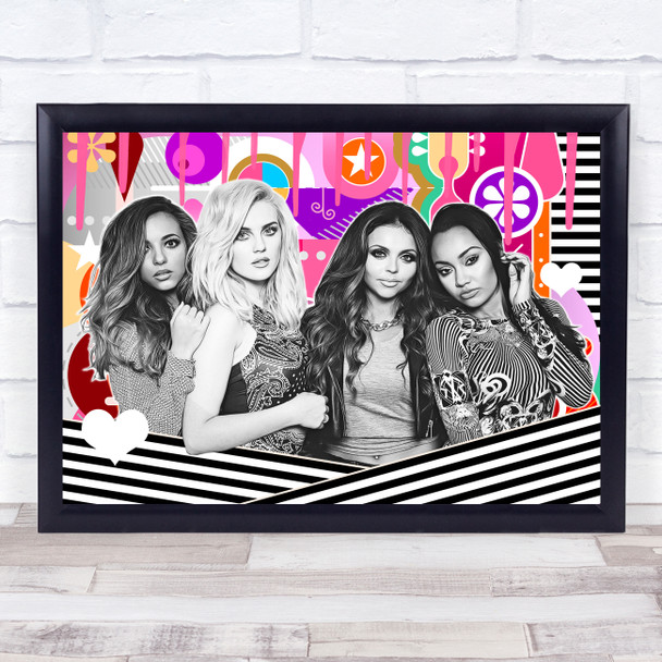 Little Mix Retro Vibes color Icon Wall Art Print