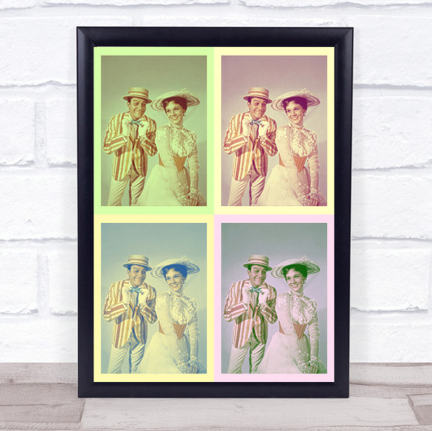 Mary Poppins Vintage Pastel Repeat Wall Art Print